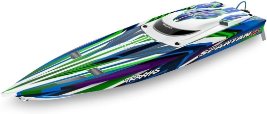 TRAXXAS SPARTAN 36IN BRUSHLESS SELF-RIGHTING BOAT RTR GREEN MODEL 103076-4-GRN