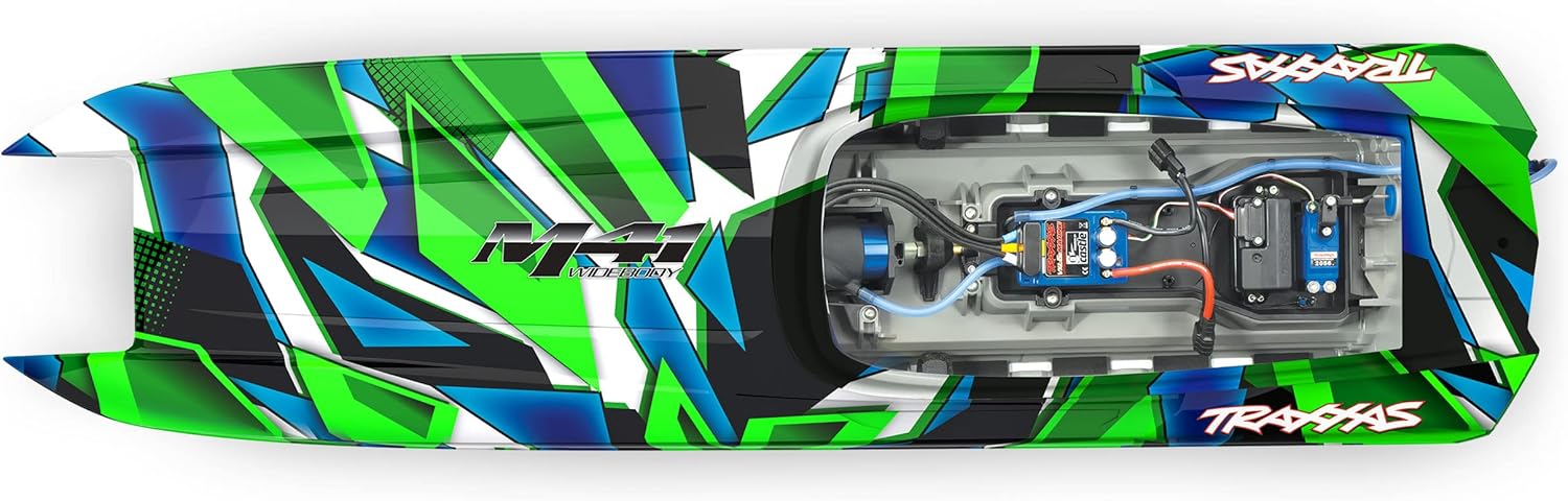TRAXXAS DCB M41 WIDEBODY RC CATAMARAN BOAT HIGH-SPEED REMOTE CONTROL RACING MODEL