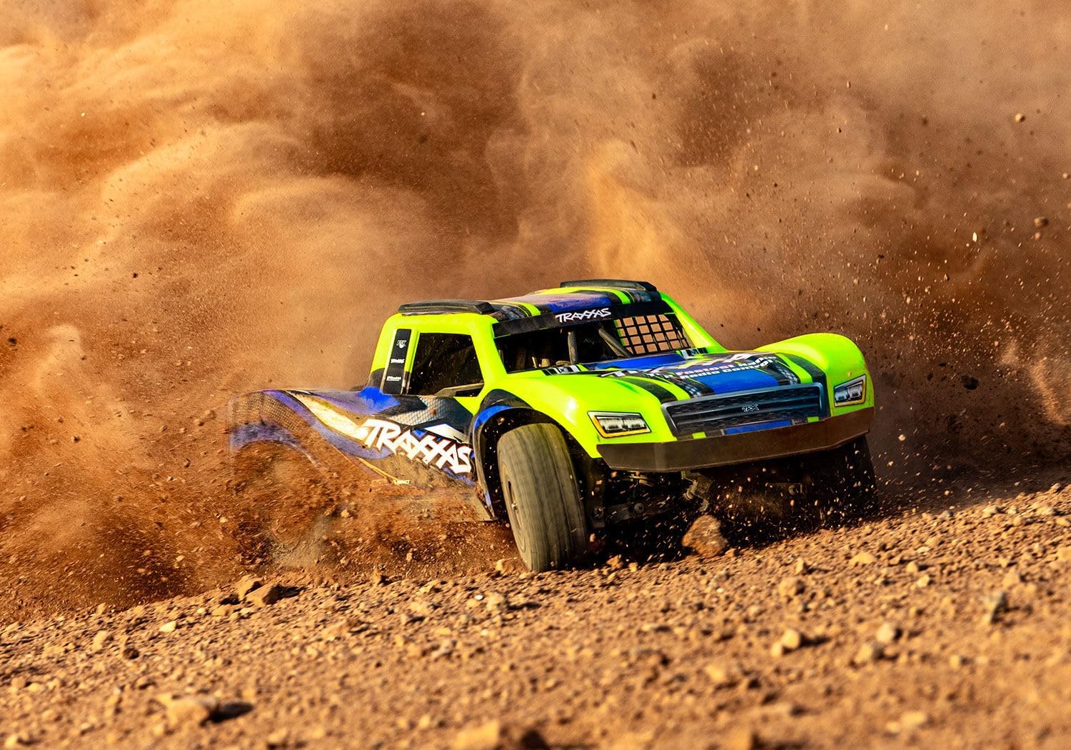 TRAXXAS MINI SLASH 4X4 YELLOW RC TRUCK HIGH PERFORMANCE REMOTE CONTROL OFF-ROAD VEHICLE