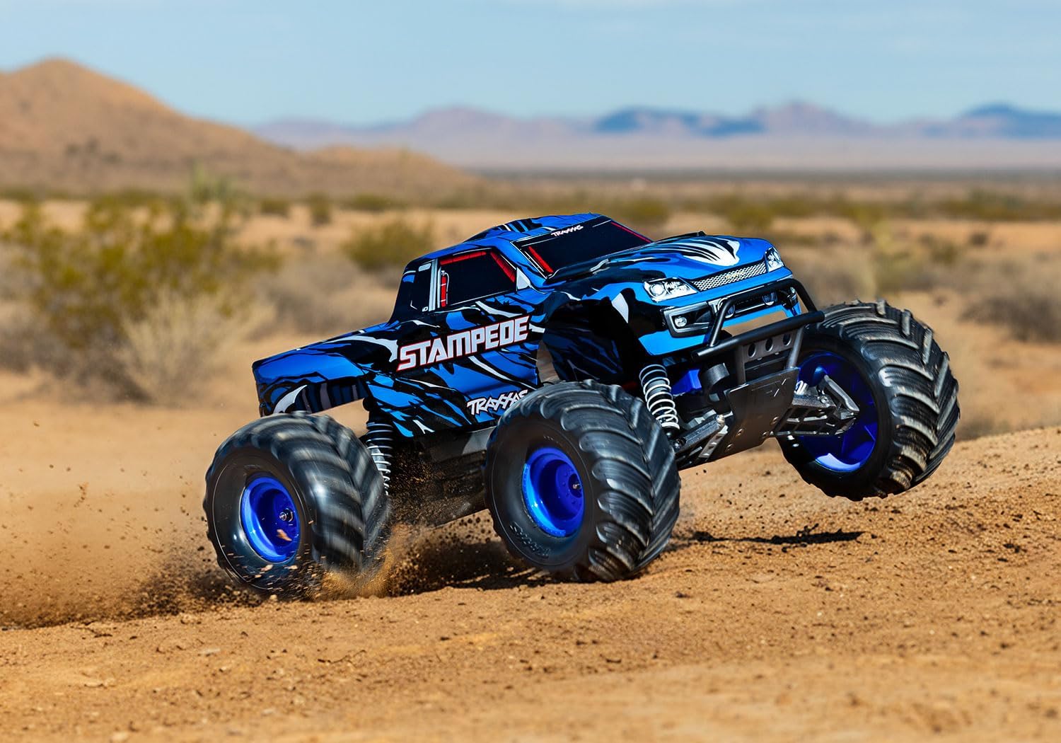 TRAXXAS STAMPEDE 2WD XL-5 BLUE RC TRUCK WITH BATTERY HIGH-PERFORMANCE OFF-ROAD VEHICLE