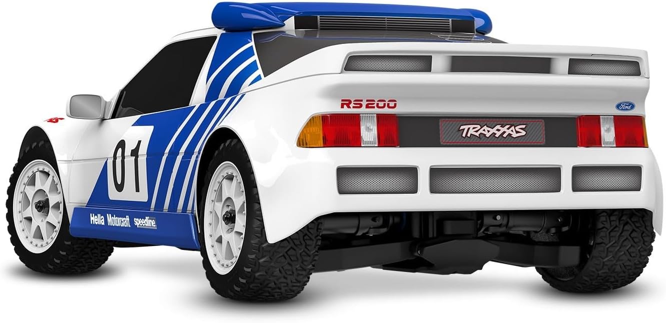 TRAXXAS MINI RALLY VXL FORD RS200 1 16 4WD RTR RALLY CAR WHITE 108046-1-WHT