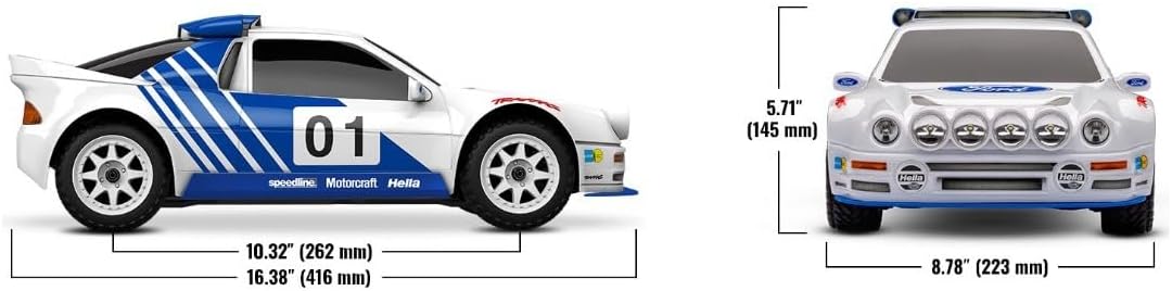 TRAXXAS MINI RALLY VXL FORD RS200 1 16 4WD RTR RALLY CAR WHITE 108046-1-WHT