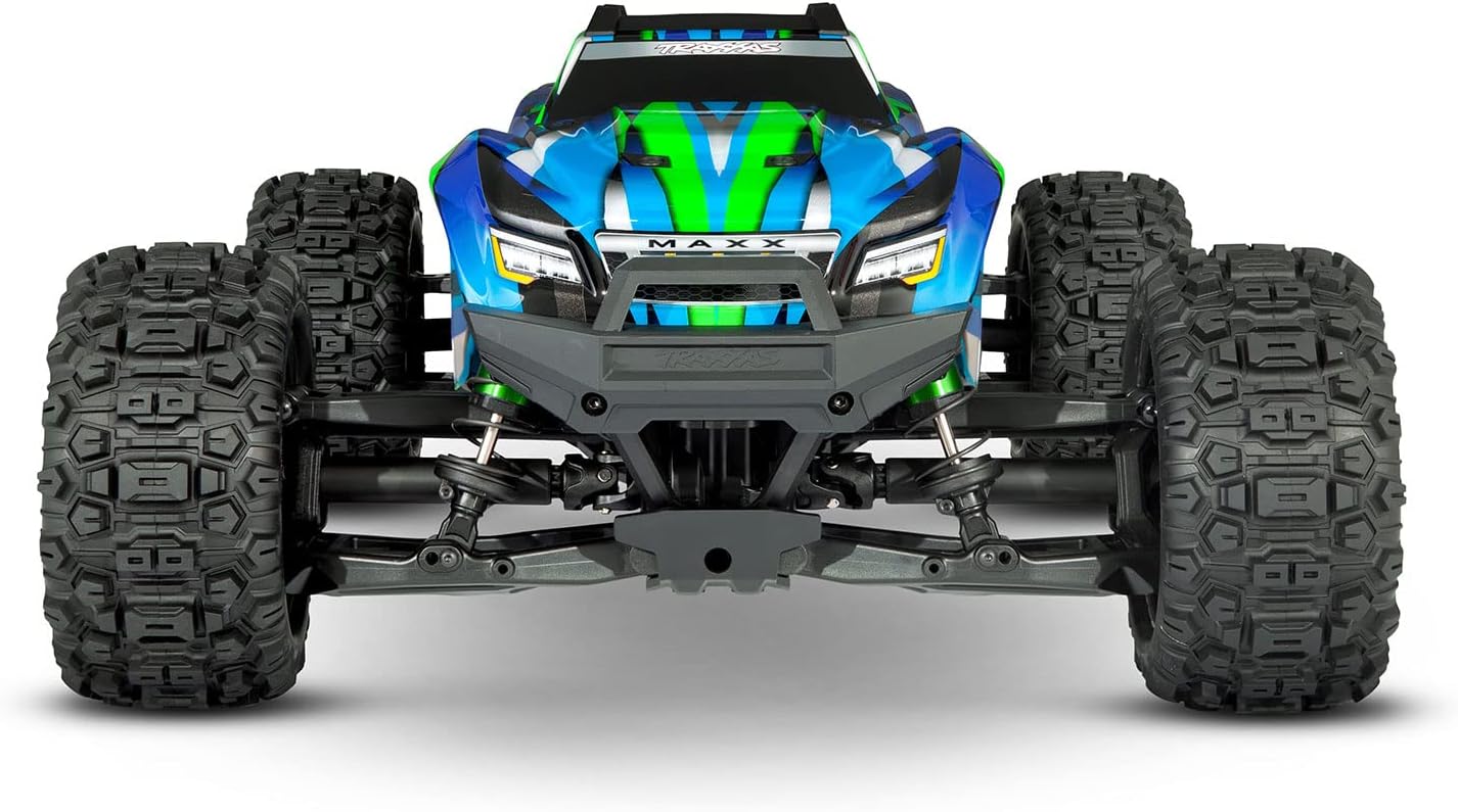 TRAXXAS MAXX WIDE GREEN 1 10 4WD MONSTER TRUCK RC CAR RTR 2.4GHZ RADIO CONTROL MODEL