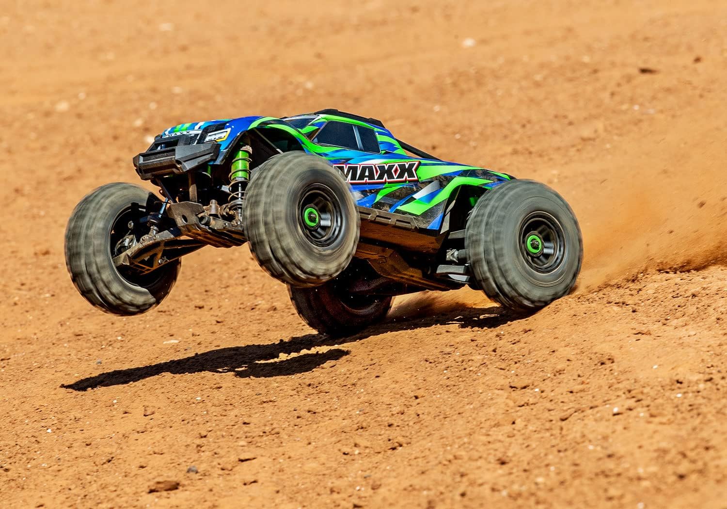 TRAXXAS MAXX WIDE GREEN 1 10 4WD MONSTER TRUCK RC CAR RTR 2.4GHZ RADIO CONTROL MODEL