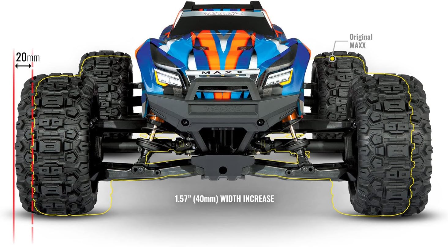 TRAXXAS MAXX WIDE GREEN 1 10 4WD MONSTER TRUCK RC CAR RTR 2.4GHZ RADIO CONTROL MODEL