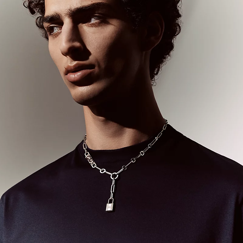 HERMES KELLY CHAINE LARIAT NECKLACE, SMALL MODEL