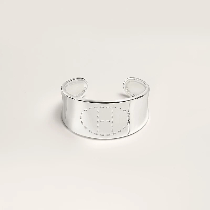 HERMES POINT SELLIER CUFF BRACELET, SMALL MODEL