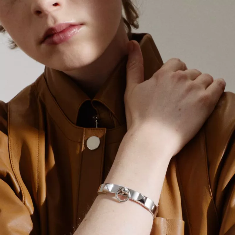 HERMES COLLIER DE CHIEN BRACELET, SMALL MODEL