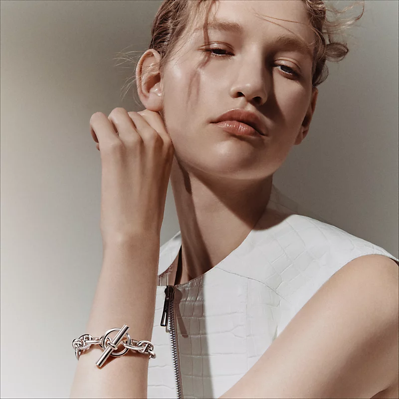 HERMES CHAINE D'ANCRE BRACELET, LARGE MODEL