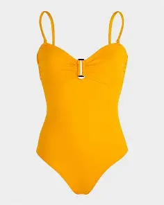 VILEBREQUIN ONE-PIECE SWIMSUIT SOLID ORANGE