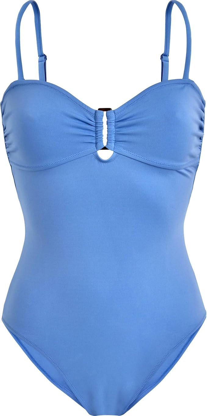 VILEBREQUIN ONE-PIECE SWIMSUIT SOLID BLUE