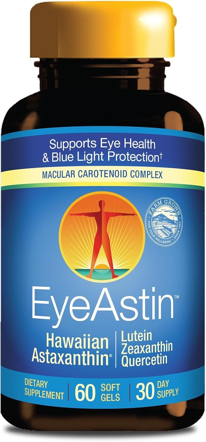 NUTREX HAWAII EYEASTIN, BIOASTIN HAWAIIAN ASTAXANTHIN WITH LUTEIN & ZEAXANTHIN - 60 ADET