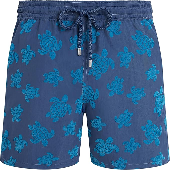 VILEBREQUIN SWIM SHORTS FLOCKED RONDE DES TORTUES  EVENING