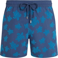 VILEBREQUIN SWIM SHORTS FLOCKED RONDE DES TORTUES  EVENING