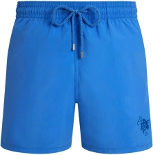 VILEBREQUIN MEN SWIM SHORTS WATER-REACTIVE BUBBLE TURTLES 3D FAIENCE