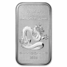 APMEX 5 OZ SILVER BAR - 2024 APMEX YEAR OF THE DRAGON (SERIES 2)