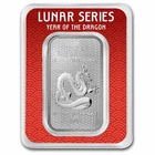 APMEX  1 OZ SILVER BAR - 2024 APMEX YEAR OF THE DRAGON (TEP, SERIES 2)
