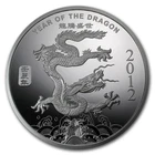 APMEX 1 OZ SILVER ROUND - APMEX (2012 YEAR OF THE DRAGON)