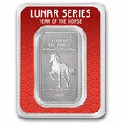 APMEX 1 OZ SILVER BAR - 2026 APMEX YEAR OF THE HORSE (TEP, SERIES 2)
