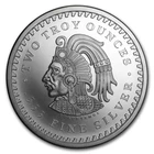 APMEX  2 OZ SILVER ROUND - AZTEC CALENDAR