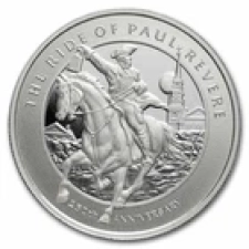 APMEX 1 OZ SILVER ROUND - 250TH ANNIVERSARY OF PAUL REVERE'S RIDE
