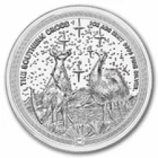 APMEX 2026 NIUE 1 OZ SILVER SOUTHERN CROSS BU (HIGH RELIEF)