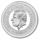 APMEX 2026 NIUE 1 OZ SILVER SOUTHERN CROSS BU (HIGH RELIEF)