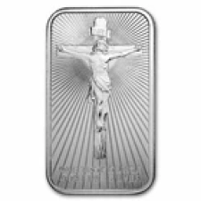 APMEX  1 OZ SILVER BAR - JESUS