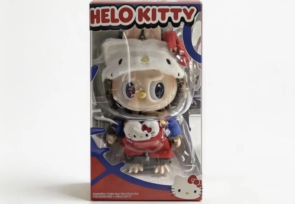 LABUBU AUTHENTIC THE MONSTERS LABUBU HELLO KITTY PLUSH DOLL POP MART NEW