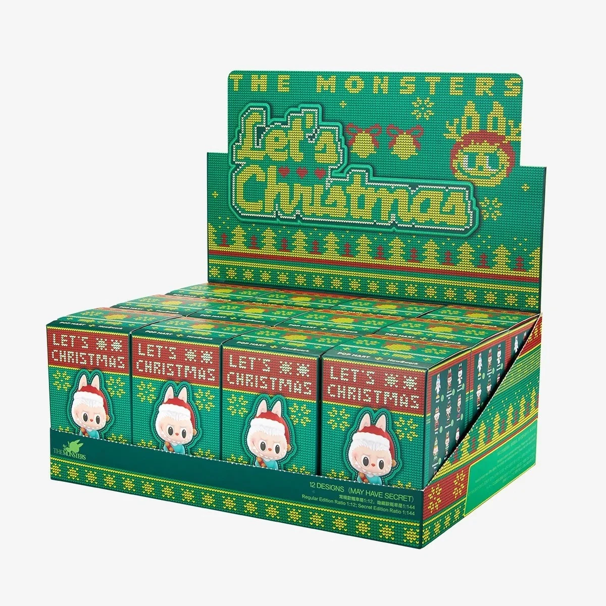 LABUBU  THE MONSTERS LABUBU "LET'S CHRISTMAS" 12 BLIND BOXES