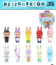 LABUBU HOW2WORK CLASSIC MINI LABUBU KEYCHAINS (SEALED SET OF 10) MONSTERS DCON 2025