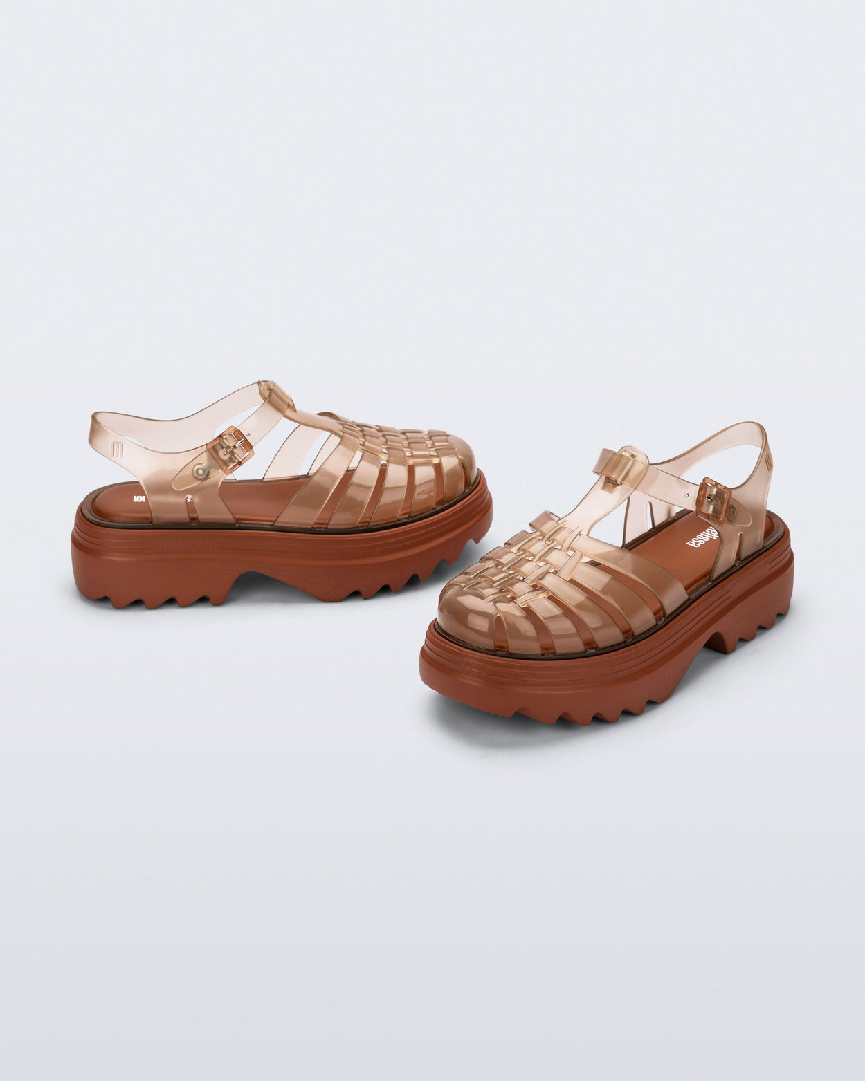 MELISSA POSSESSION PLATFORM II  TRANSPARENT BROWN