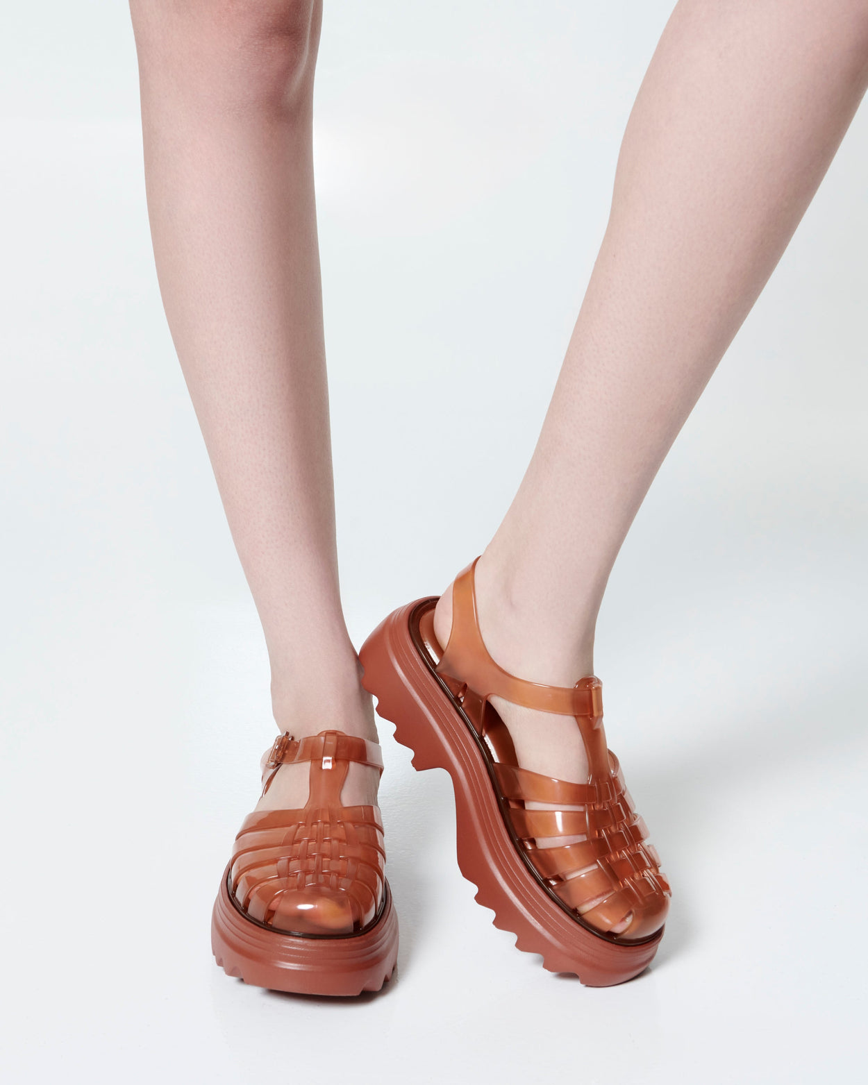 MELISSA POSSESSION PLATFORM II  TRANSPARENT BROWN