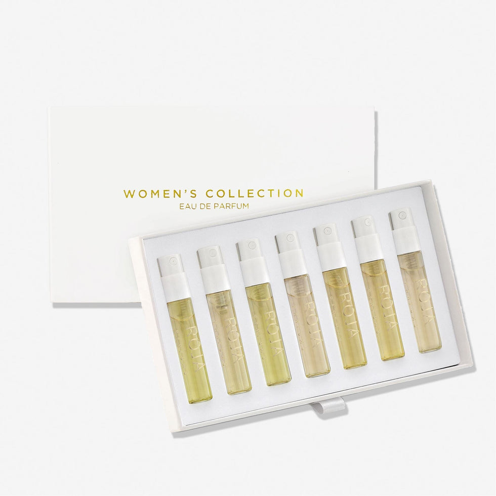 ROJA LONDON THE WOMEN'S DISCOVERY COLLECTION DISCOVER THE BEAUTY OF FRAGRANCE 7 X 2ML