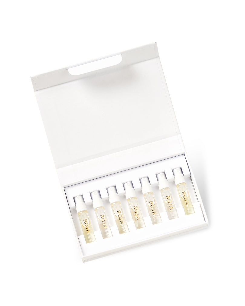 ROJA LONDON THE WOMEN'S DISCOVERY COLLECTION DISCOVER THE BEAUTY OF FRAGRANCE 7 X 2ML
