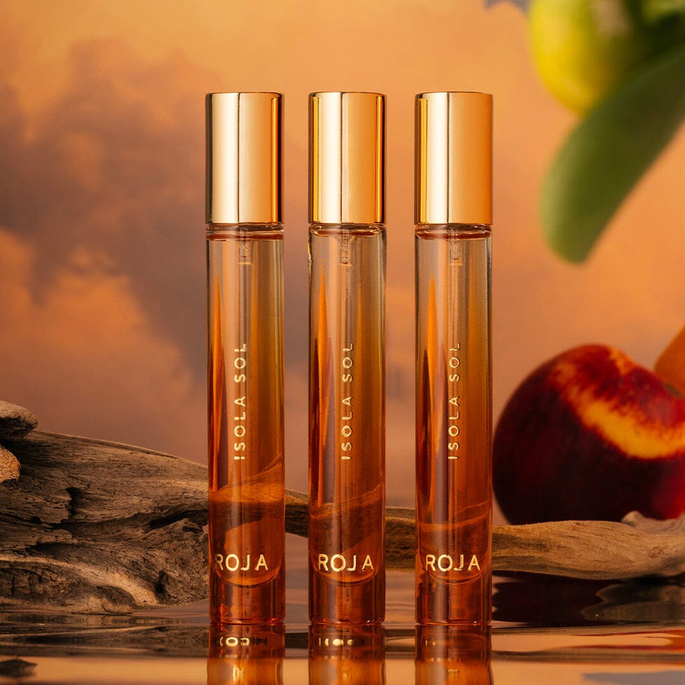 ROJA LONDON ISOLA SOL EMBRACE THE ENDLESS SUN JASMINE, COCONUT, AND SANDALWOOD 10ML