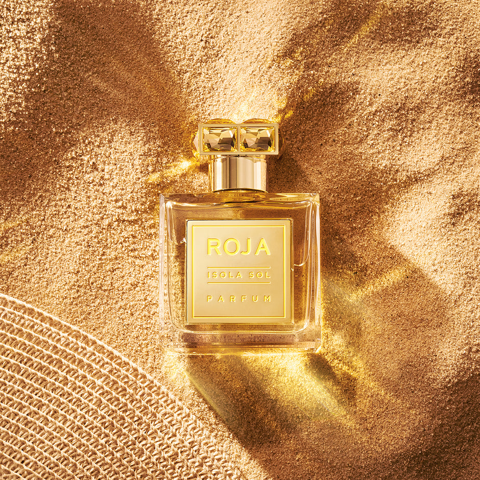 ROJA LONDON ISOLA SOL EMBRACE THE ENDLESS SUN JASMINE, COCONUT, AND SANDALWOOD 10ML