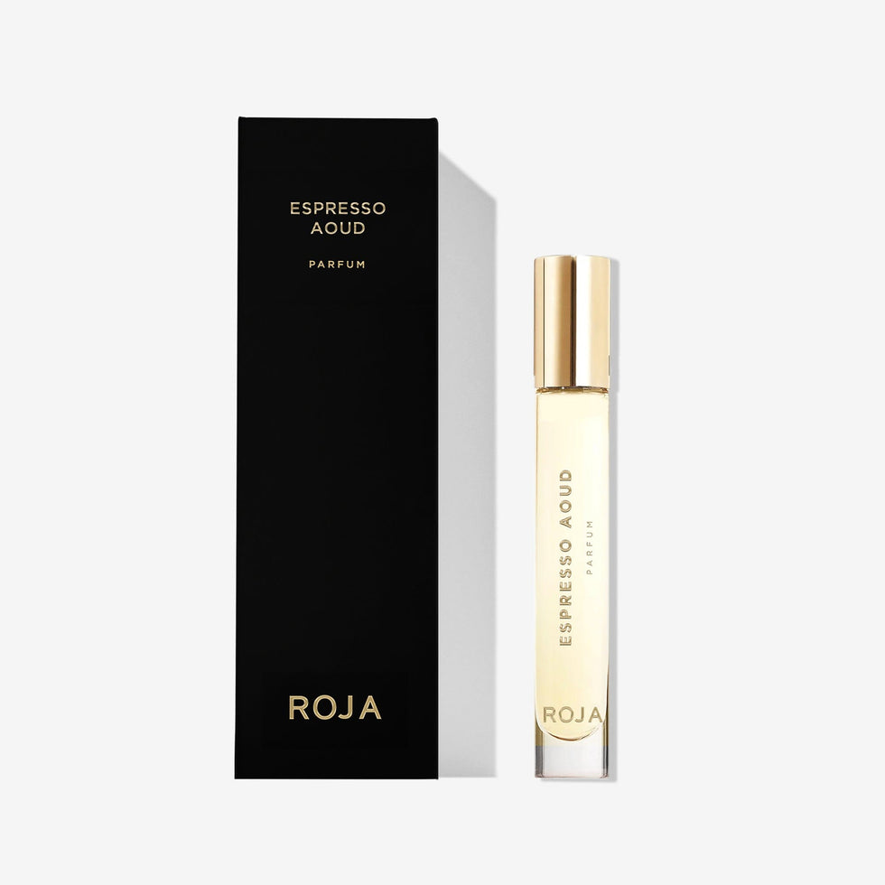 ROJA LONDON ESPRESSO AOUD A MODERN TWIST TO THE AOUD COLLECTION CARAMELISED NUTS, ROASTED COFFEE BEANS, AND AOUD 10ML