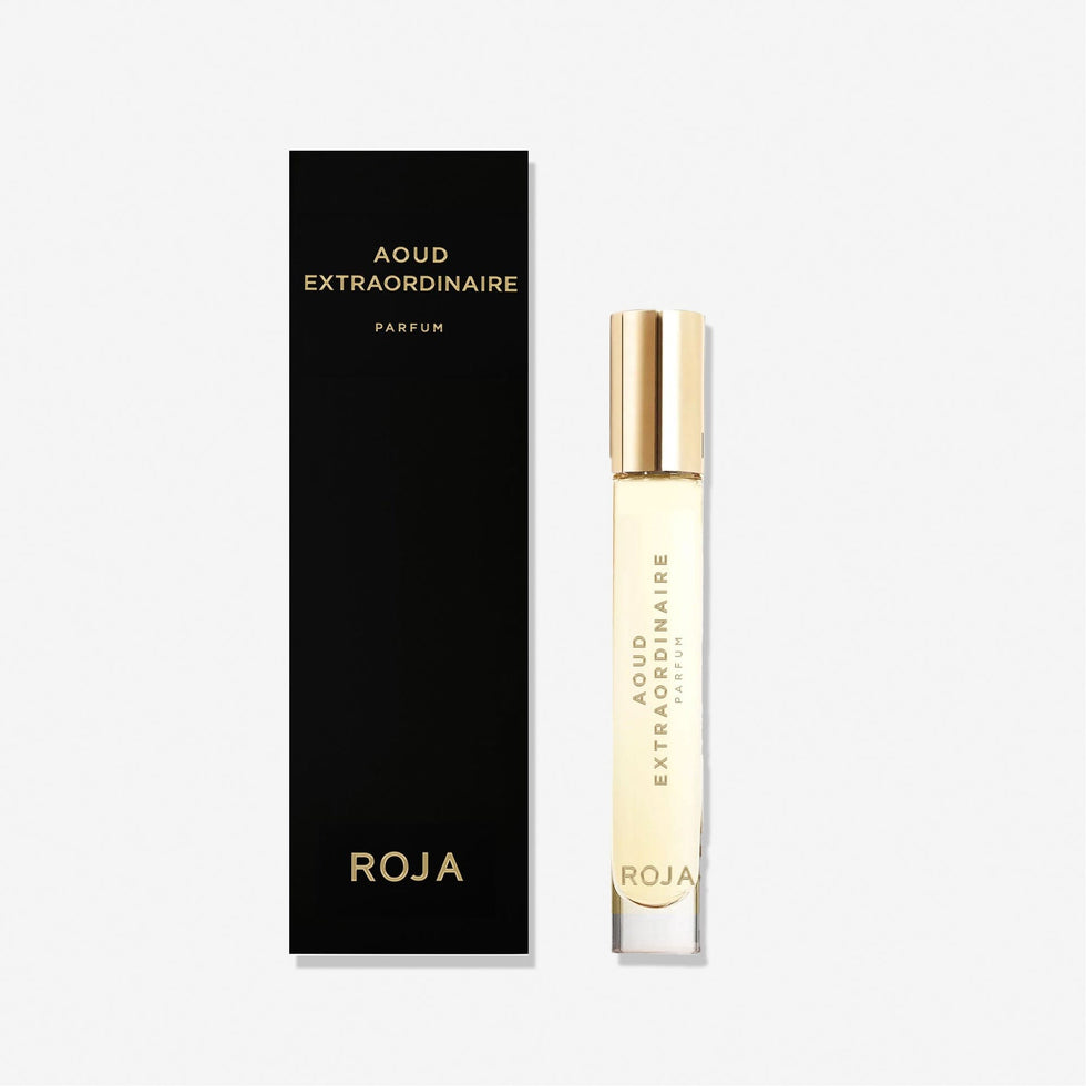 ROJA LONDON AOUD EXTRAORDINAIRE THE PERFUMER'S GOLD MANGO, TOFFEE, AND AOUD 10ML
