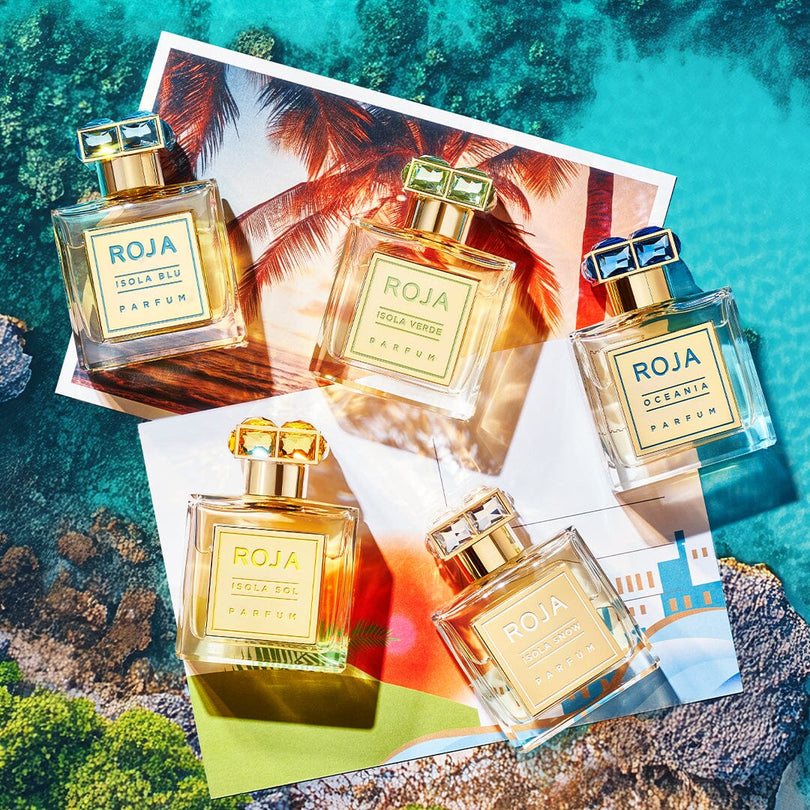 ROJA LONDON ISOLA BLU THE LAND OF LA DOLCE VITA BERGAMOT, LAVENDER, AND LEATHER 10 ML