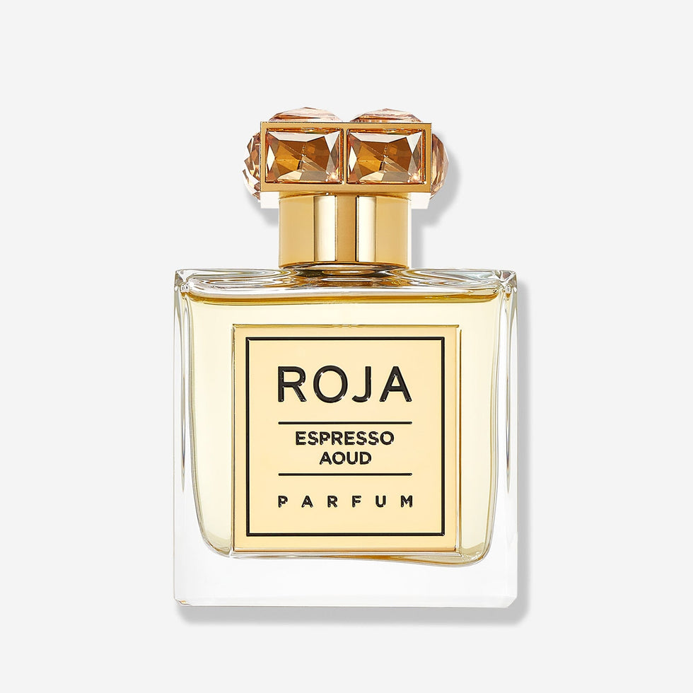 ROJA LONDON ESPRESSO AOUD A MODERN TWIST TO THE AOUD COLLECTION CARAMELISED NUTS, ROASTED COFFEE BEANS, AND AOUD 50ML
