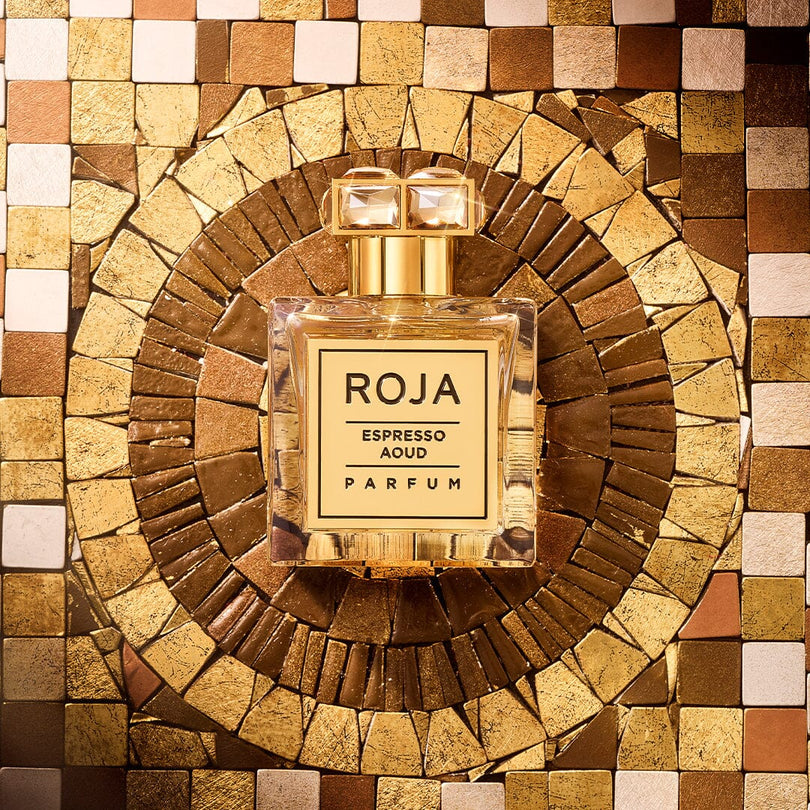 ROJA LONDON ESPRESSO AOUD A MODERN TWIST TO THE AOUD COLLECTION CARAMELISED NUTS, ROASTED COFFEE BEANS, AND AOUD 50ML