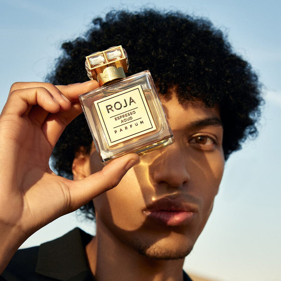 ROJA LONDON ESPRESSO AOUD A MODERN TWIST TO THE AOUD COLLECTION CARAMELISED NUTS, ROASTED COFFEE BEANS, AND AOUD 50ML