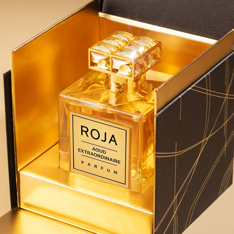 ROJA LONDON AOUD EXTRAORDINAIRE THE PERFUMER'S GOLD MANGO, TOFFEE, AND AOUD 50 ML