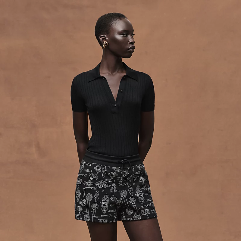HERMES FERRONNERIE REMIX" SHORTS NOIR