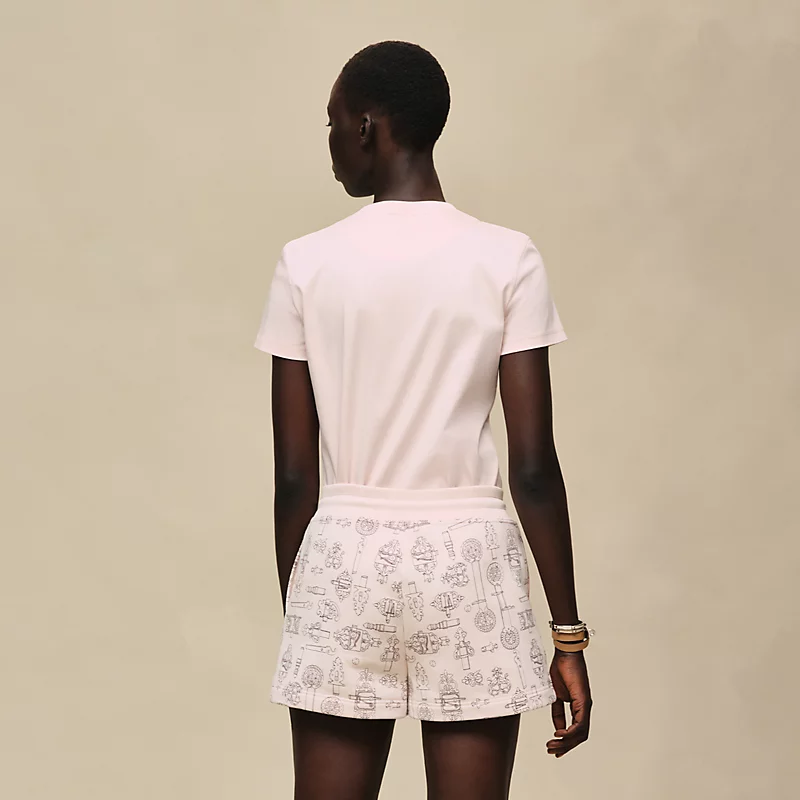 HERMES FERRONNERIE REMIX" SHORTS ROSE OPALINE