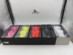 KAWS WHAT PARTY FIGURE SET, SET OF 5, YELLOW ORANGE PINK WHITE BLACK NEW