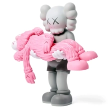 KAWS GONE GREY/PINK COLOR COMPANION BFF LIMITED EDITION 2019 ART VINYL FIGURE