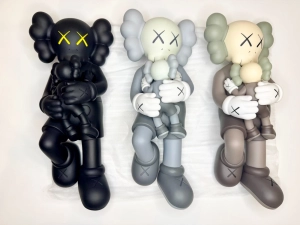 KAWS HOLIDAY SINGAPORE FIGURES FULL SET - BLACK, GREY, BROWN - NEW IN BOX