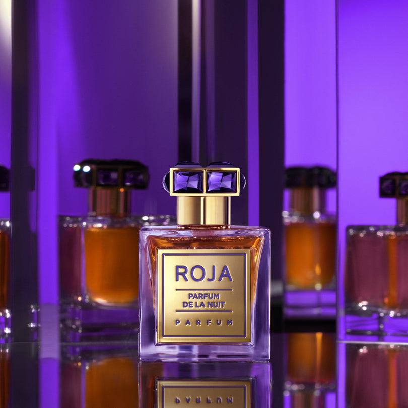 ROJA LONDON PARFUM DE LA NUIT DESIRE CALLS WHEN DARKNESS FALLS SAFFRON, LABDANUM, SANDALWOOD 100ML